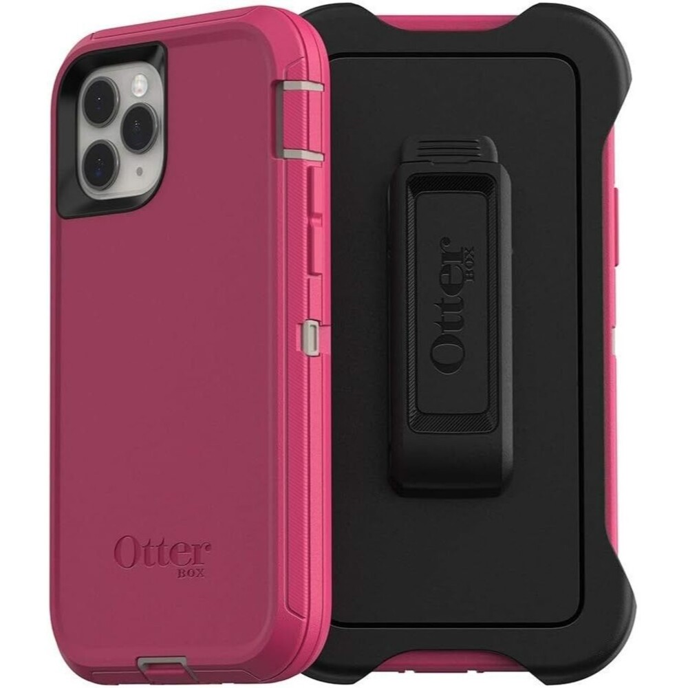 OtterBox iPhone 11 Pro Defender Case Love Bug Raspberry Pink Rugged Holster Clip